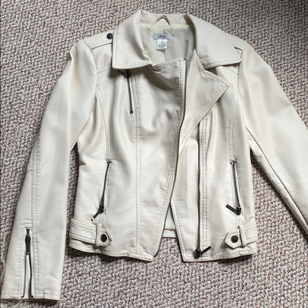 Cache lined leather jacket size small